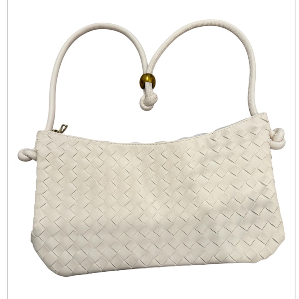 Women Woven Vegan Leather Hobo Bag Soft Underarm Bag Shoulder Bag